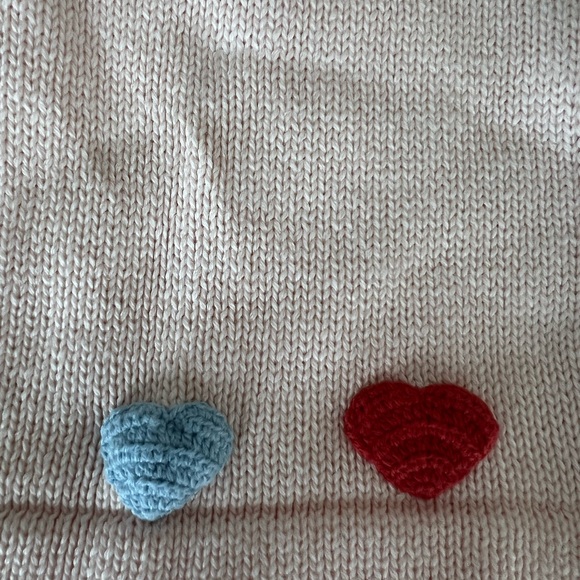 Bella Bliss Pink Appliqué Heart Cardigan, sz 4, EUC - Picture 4 of 4